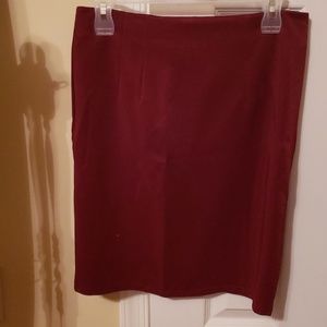 Burgundy skirt
